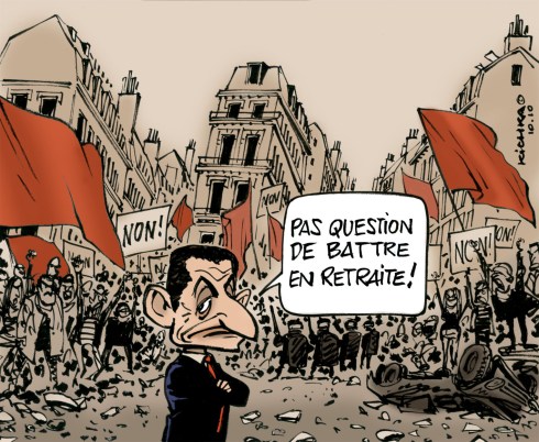Sarko et les retraites