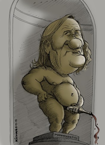 Depardieu Manneken Fisc 2012
