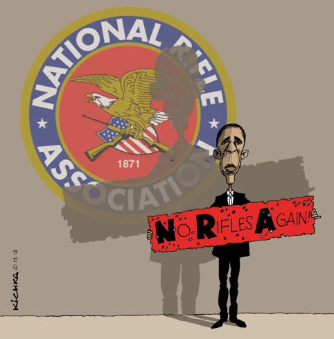 Obama vs NRA.Dec 2012