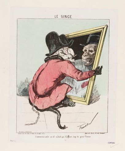 Napoleon-III-en-singe-1870-1871-Faustin-Betbeder-1847-1918